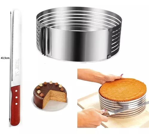 Cortador De Bizcocho Cortador De Torta 30cm + 1 Cuchillo-0