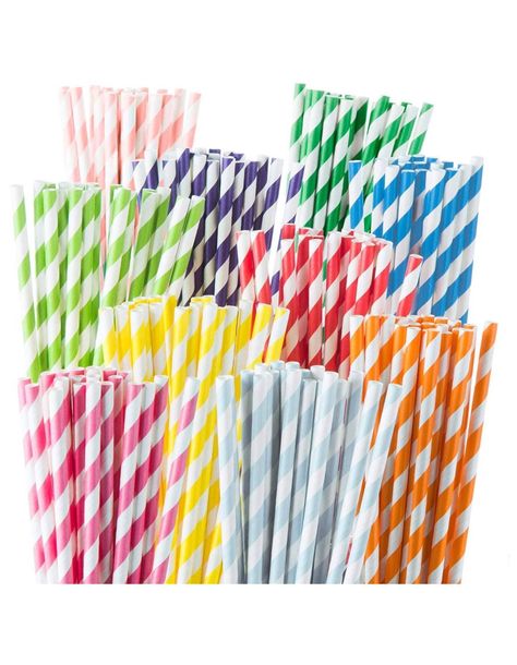 PAQUETE 25 BOMBILLA DE PAPEL COLORES-2