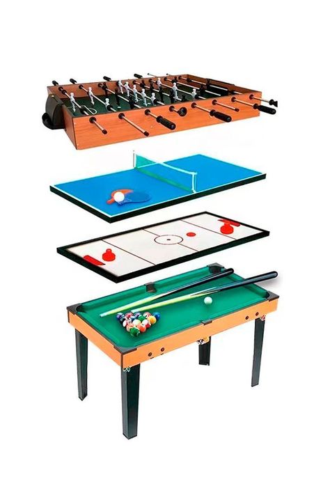 Mesa Multi Juego 4 en 1 Taca Taca Pool Hockey-0
