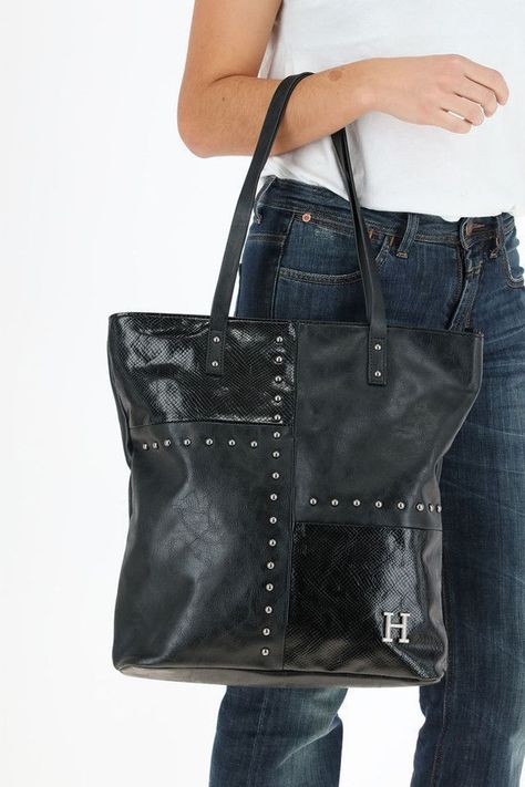 Cartera Hombro Negra Black Nitro Çpatchwork Humana-3