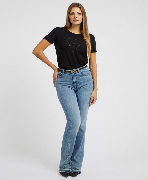 Polera Guess Ss Cn Angelina Tee JBLK NEGRO-2