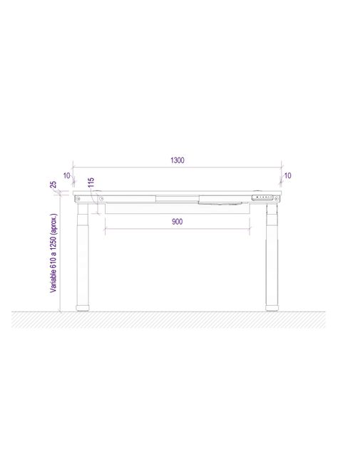Escritorio Eléctrico Standing Desk 130x60cm C7E-5