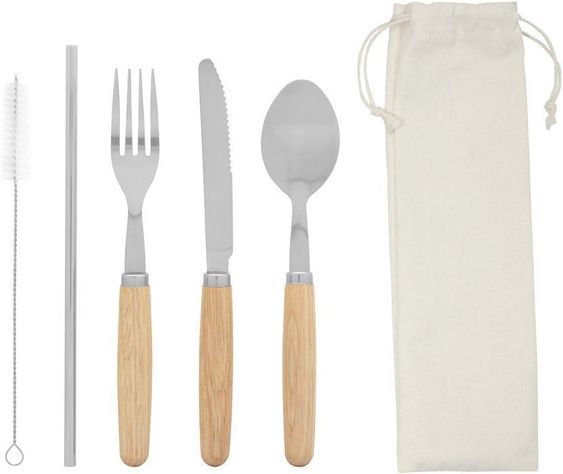 Set de Cubiertos con Madera de Bamboo-0