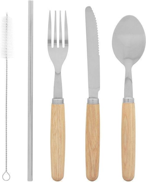 Set de Cubiertos con Madera de Bamboo-3