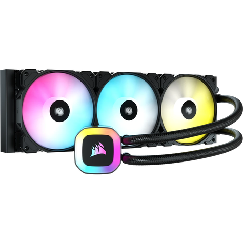 Refrigeración Líquida Corsair H150, 360mm, RGB-0