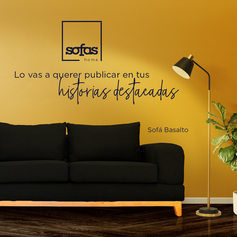 Sofá Basalto Chenille Tipo Lino Negro 3 Cuerpos-1