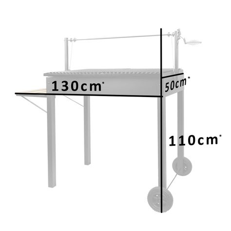 Parrilla Magallánica Rectangular Enlozada-4