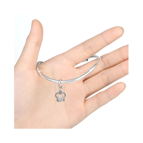 Charm Corona en Plata Fina 925-3