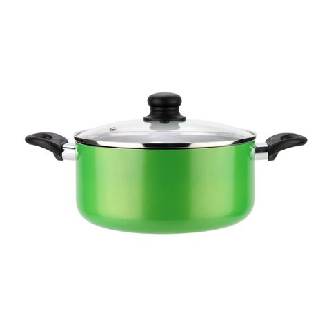 Batería de cocina de aluminio 6 Piezas Verde Gourmet-1