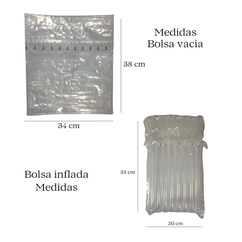 Bolsa dobles De burbujas Protector aire para Botellas Vino set 5 und-1