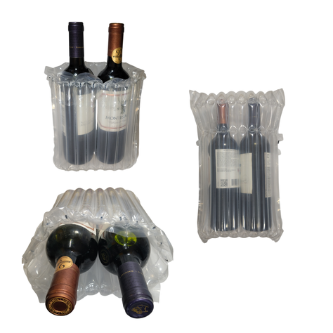 Bolsa dobles De burbujas Protector aire para Botellas Vino set 5 und-5