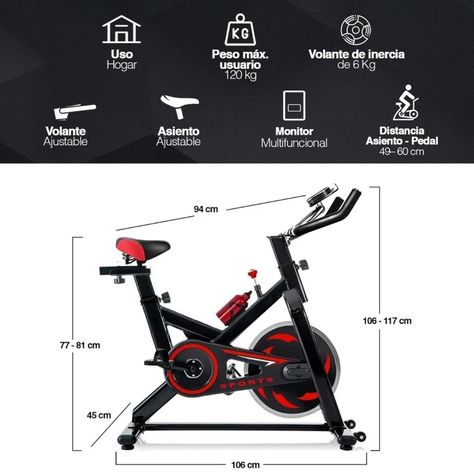 Pack Bicicleta Spinning Go Fitness + Trotadora Eléctrica MP3 y Altavoces-3