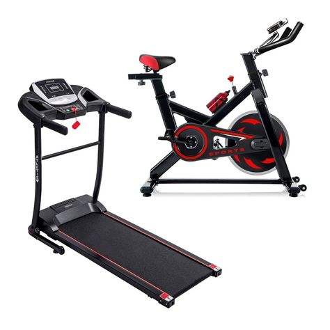 Pack Bicicleta Spinning Go Fitness + Trotadora Eléctrica MP3 y Altavoces-0
