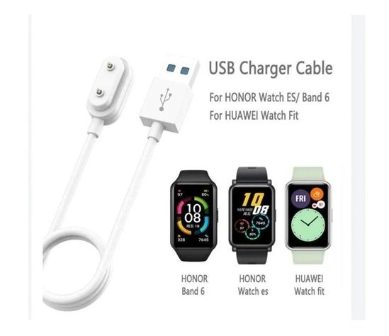 Cable Cargador Usb Compatible Huawei Watch Fit Honor Band 6-6 Pro Blanco-1