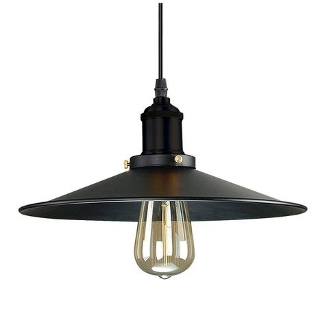 Lámpara Colgante E-27 Diseño Vintage Sigis Negro-1
