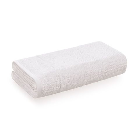 Sábana de baño Karsten Atuale 450gr 86 x 150 cm Blanca-0
