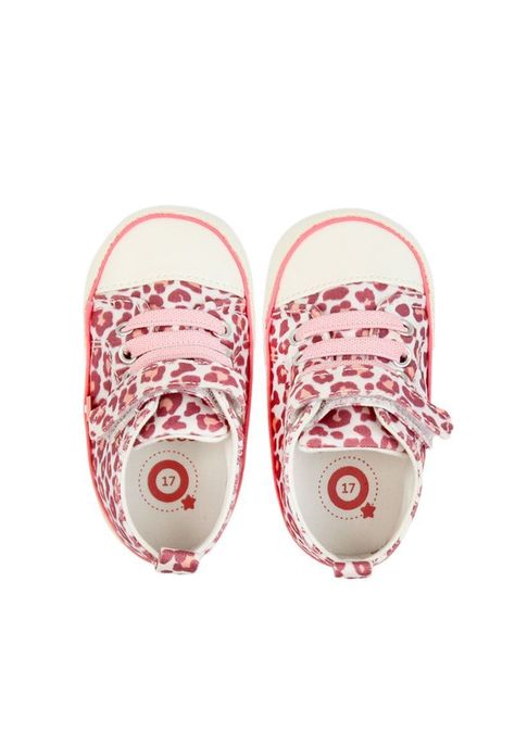 Zapatilla caña velcro elastico bebé soft niña 800-2