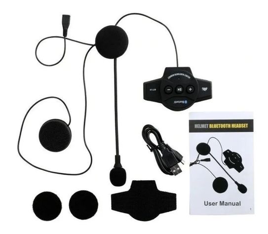 Audifono Bluetooth Para Casco De Moto Manos Libres Mp3-2