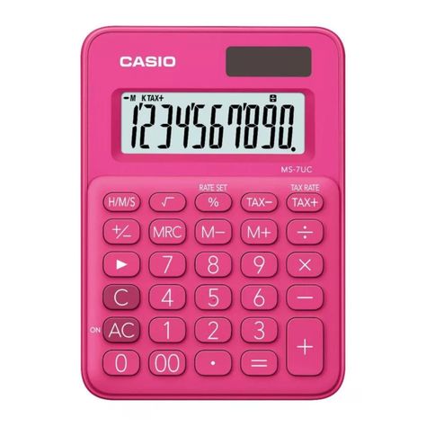 Calculadora De Escritorio 10 Digitos Rosado MS-7UC-1
