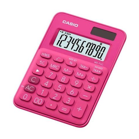 Calculadora De Escritorio 10 Digitos Rosado MS-7UC-0