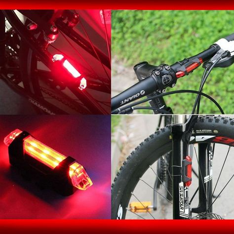 Luz Led Para Bicicletas Carga USB 4 Modos-4