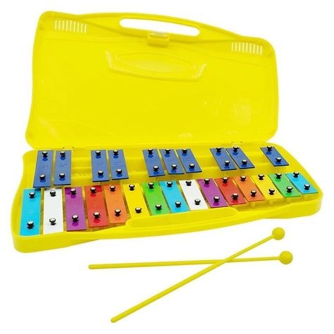 Metalofono Musical Tipo Cromático de 25 Placas de Colores-1
