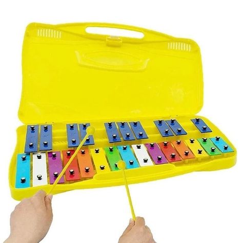 Metalofono Musical Tipo Cromático de 25 Placas de Colores-0