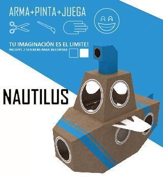 SUBMARINO GRANDE DE CARTÓN- Nautilus-0