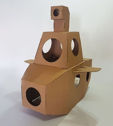 SUBMARINO GRANDE DE CARTÓN- Nautilus-1