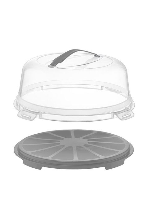 Porta Torta 33cm Gris-0