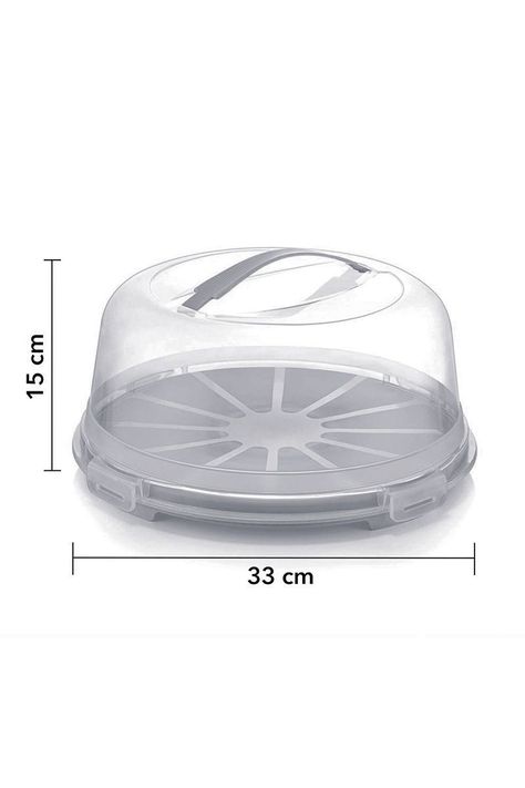 Porta Torta 33cm Gris-2