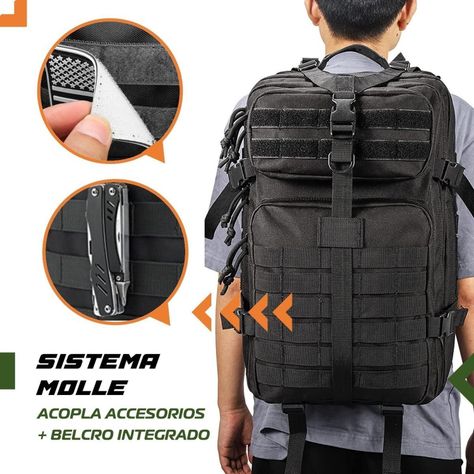 Mochila Tactica Militar Outdoor Pentagon 45L Impermeable-3