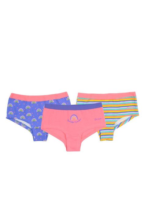 Pack triple pantaletas kids niña ficcus 642-0