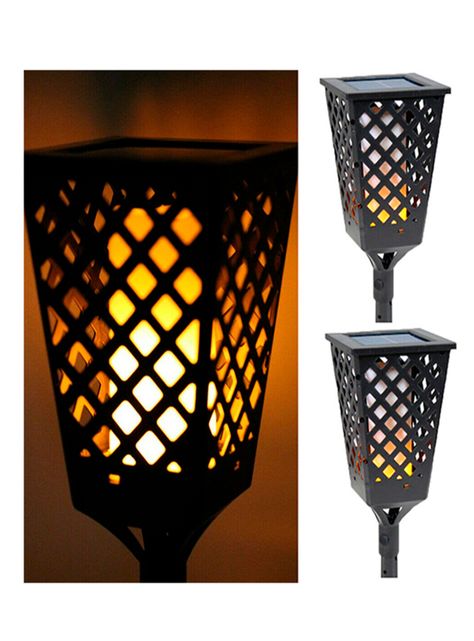 2 Estacas farol solar efecto flama-1