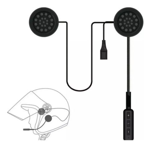 Manos Libres Para Casco De Moto Audifonos Bluetooth Mh01-2