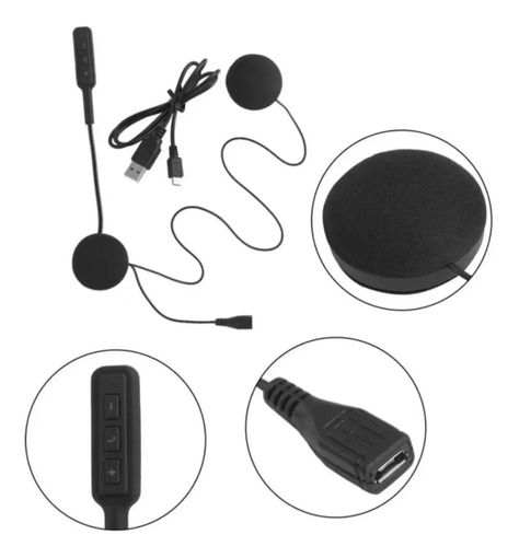 Manos Libres Para Casco De Moto Audifonos Bluetooth Mh01-6