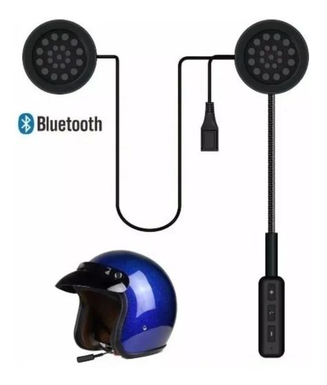 Manos Libres Para Casco De Moto Audifonos Bluetooth Mh01-3