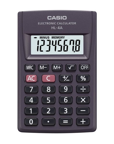 CALCULADORA CASIO BOLSILLO HL4A-0