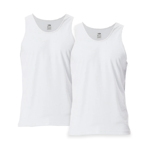 Pack 2 Camiseta Sin Mangas Algodón Top-0