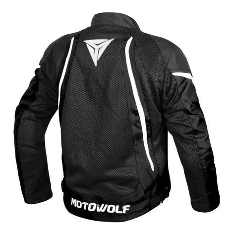Chaqueta para motociclismo Oxford 600D MotoWolf 0505 - NEGRA-1
