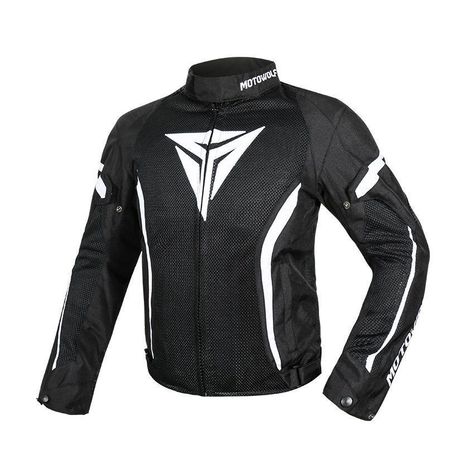 Chaqueta para motociclismo Oxford 600D MotoWolf 0505 - NEGRA-2