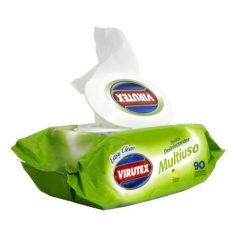 Toallitas Desinfectantes Multiuso Aroma Limón 90UN-3
