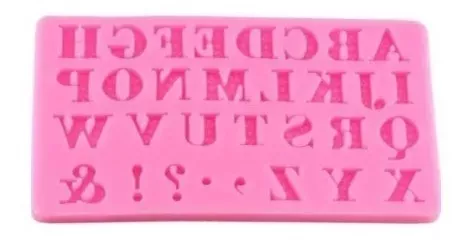 Molde De Silicona Letras Molde Letra Molde Fondant Letras -0