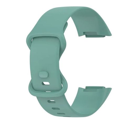 Correa Silicona Compatible Fitbit Charge 5  23mm Verde Agua-0
