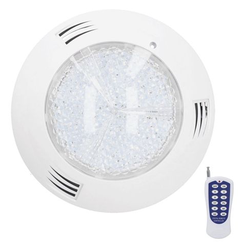 Foco LED Piscina RGB Con Control Remoto Azul 18W/12V-0