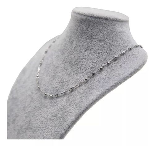 Exhibidor Cuello Alargado Mediano Felpa Color Gris-0