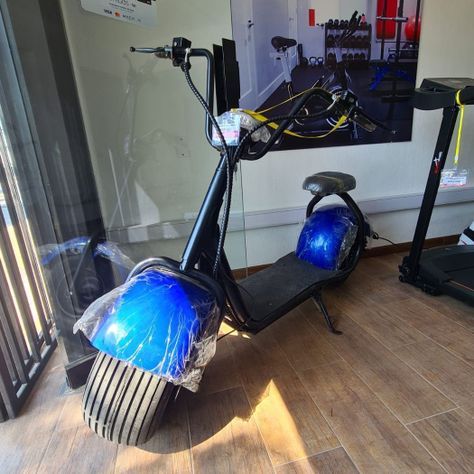 SCOOTER CHOPPER ELECTRICA AZUL-1