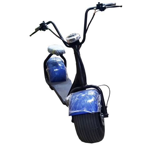 SCOOTER CHOPPER ELECTRICA AZUL-0