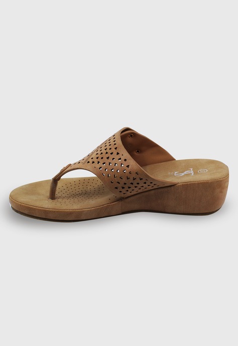 Sandalia Doreli camel Stylo Shoes-2