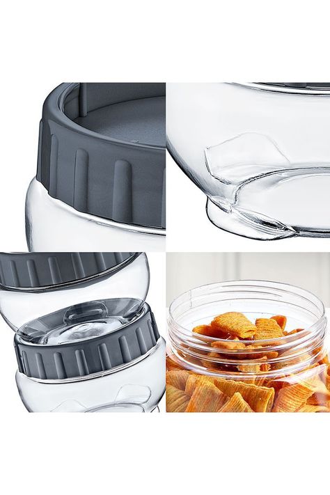 Frasco Alimentos 430 Ml Gris-4